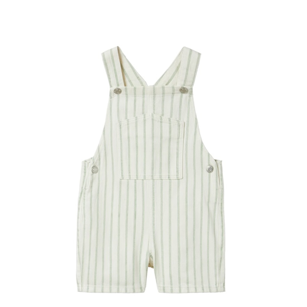 New Zara baby striped denim overalls, 12-18 months